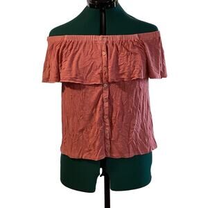 American Eagle Outfitters Soft & Sexy SLUB Top Size Small